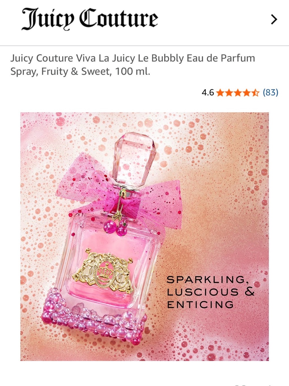 Juicy Couture Viva La Juicy Le Bubbly Eau de Parfum - 100ml - Picture 5 of 7